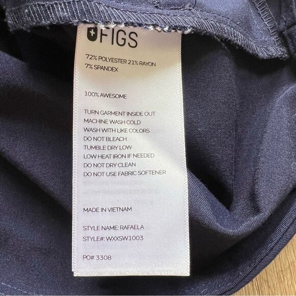 Figs Rafaela Oversized Mandarin Collar Short Sleeve Scrub Top Size XXL - Picture 14 of 16